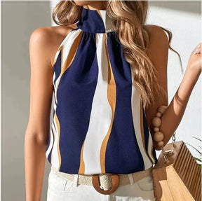 2024 New Printed Vest Wrapped Chest T-shirt