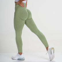 2024 New Seamless Knit Hips Moisture Wicking Yoga Pants