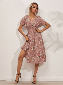 2024 New small floral print dress